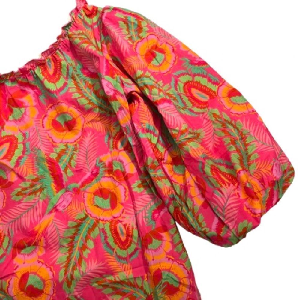 Show Me Your MuMu Pink and Green One-Shoulder Dress - Picture 3 of 6